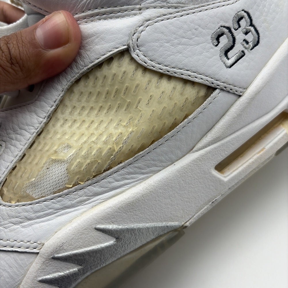 Size 12 - Air Jordan 5 Retro 2015 White Metallic*READ DESCRIPTION* - Picture 12 of 13